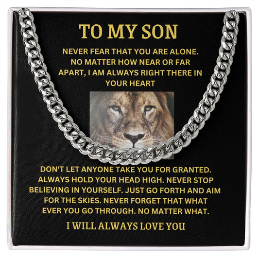 TO MY SON | CUBAN LINK CHAIN | I WILL ALWAYS LOVE YOU