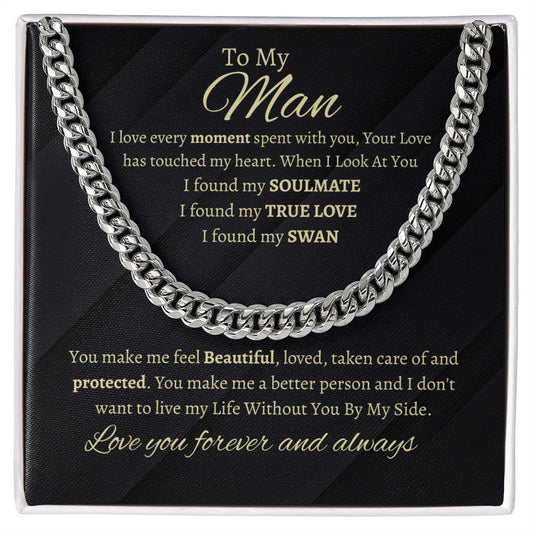 TO MY MAN | CUBAN LINK CHAIN | LOVE YOU FOREVER AND ALWAYS