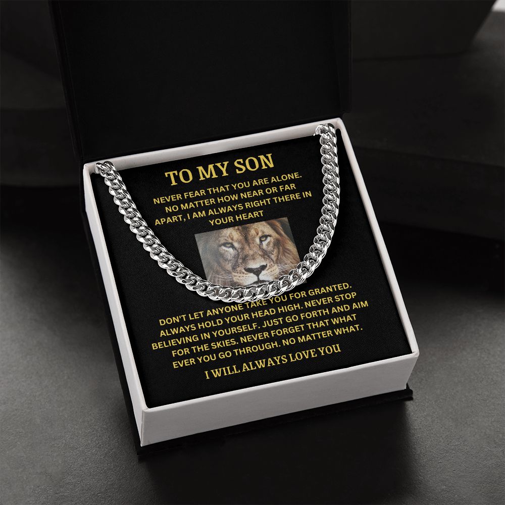 TO MY SON | CUBAN LINK CHAIN | I WILL ALWAYS LOVE YOU