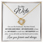 TO MY WIFE | LOVE KNOT NECKLACE |  GROW OLD WITH ME