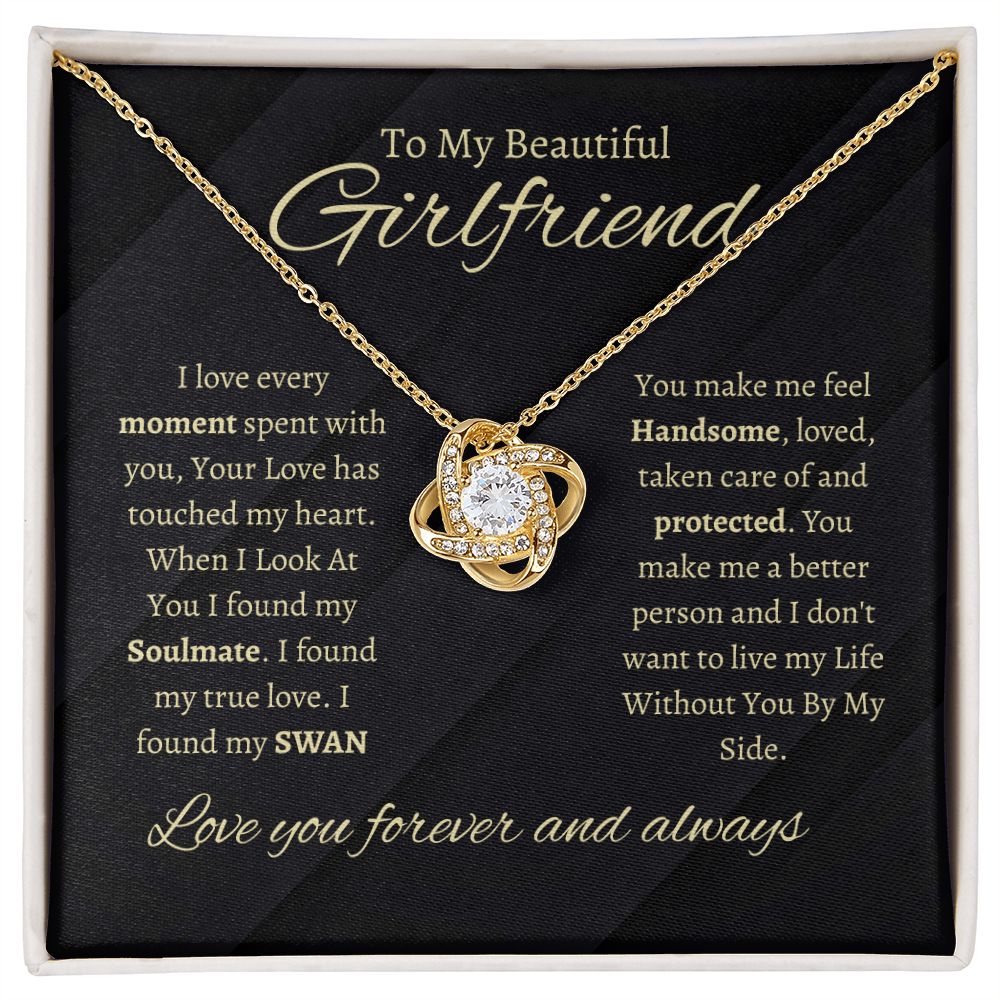 TO MY BEAUTIFULL GIRLFRIEND | LOVE KNOT NECKLACE | I DONT WANT TO LIVE WITHOUT YOU BY MY SIDE