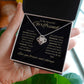 TO MY BEAUTIFULL GIRLFRIEND | LOVE KNOT NECKLACE | I DONT WANT TO LIVE WITHOUT YOU BY MY SIDE