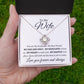 TO MY WIFE | LOVE KNOT NECKLACE |  GROW OLD WITH ME