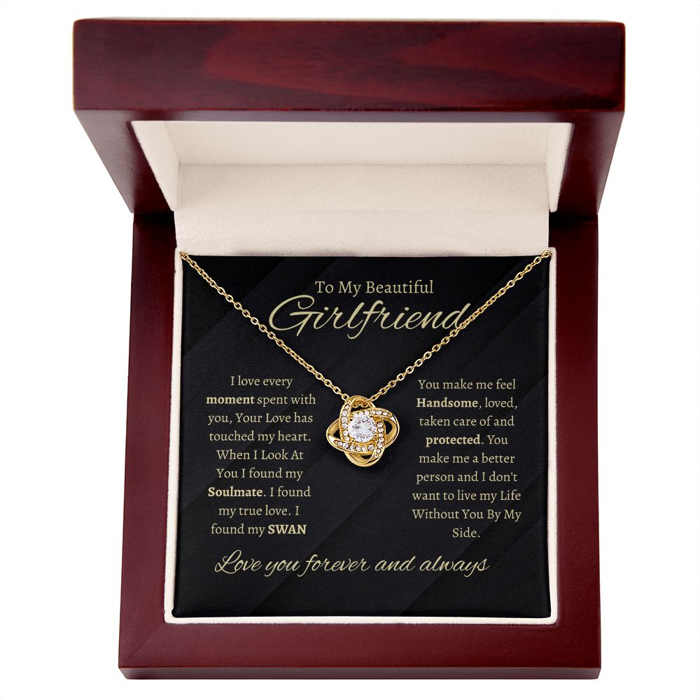 TO MY BEAUTIFULL GIRLFRIEND | LOVE KNOT NECKLACE | I DONT WANT TO LIVE WITHOUT YOU BY MY SIDE