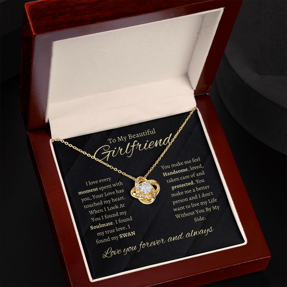 TO MY BEAUTIFULL GIRLFRIEND | LOVE KNOT NECKLACE | I DONT WANT TO LIVE WITHOUT YOU BY MY SIDE