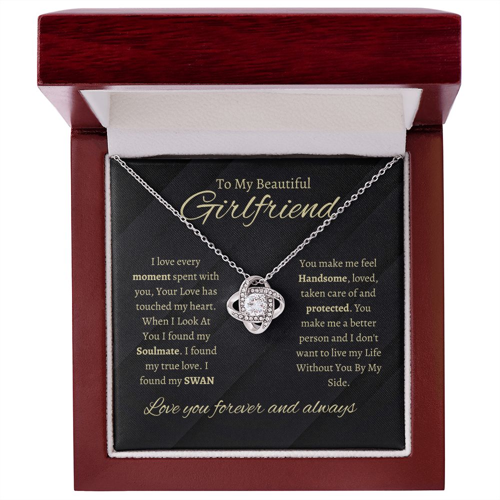 TO MY BEAUTIFULL GIRLFRIEND | LOVE KNOT NECKLACE | I DONT WANT TO LIVE WITHOUT YOU BY MY SIDE