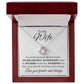 TO MY WIFE | LOVE KNOT NECKLACE |  GROW OLD WITH ME