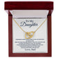 TO MY DAUGHTER | INTERLOCKING HEARTS NECKLACE | MY LAST BREATH