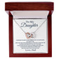 TO MY DAUGHTER | INTERLOCKING HEARTS NECKLACE | MY LAST BREATH