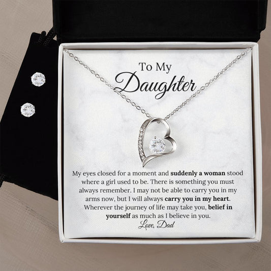 TO MY DAUGHTER| FOREVER LOVE NECKLACE| I BELIEVE IN YOU