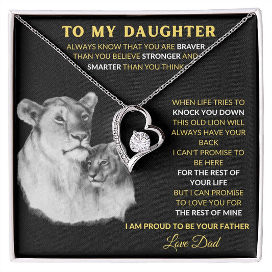 TO MY DAUGHTER | FOREVER LOVE NECKLACE | I AM PROUD TO BE YOUR DAUGHTER