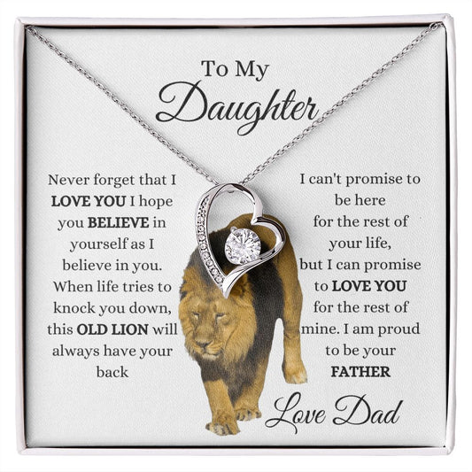 TO MY DAUGHTER | FOREVER LOVE NECKLACE | OLD LION
