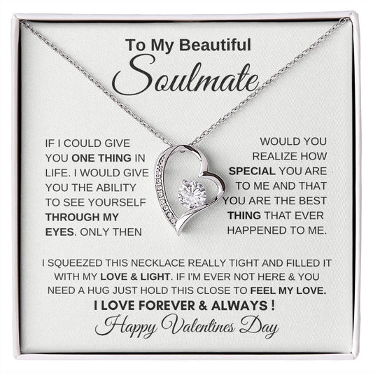 TO MY BEAUTIFUL SOULMATE | FOREVER LOVE NECKLACE | FEEL MY LOVE